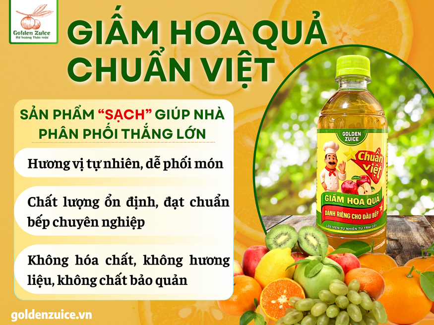 💼 Giấm ngon Chuẩn Việt – Sản phẩm “sạch” giúp nhà phân phối thắng lớn