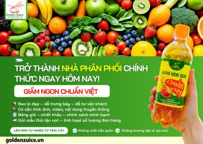 🏆 Trở thành nhà phân phối chính thức của Giấm ngon Chuẩn Việt ngay hôm nay!