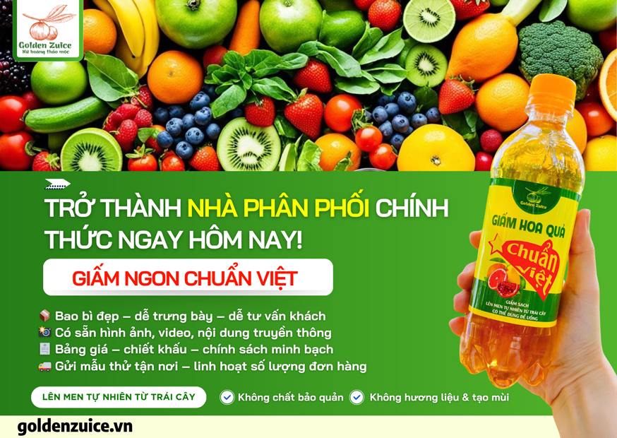 🏆 Trở thành nhà phân phối chính thức của Giấm ngon Chuẩn Việt ngay hôm nay!
