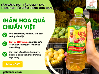 🌿 SẴN SÀNG HỢP TÁC OEM – TẠO THƯƠNG HIỆU GIẤM RIÊNG CHO CHUỖI CỦA BẠN