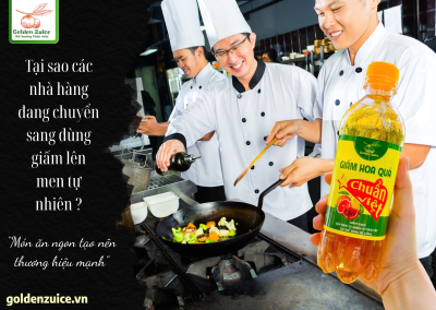 🥗 Tại sao các nhà hàng đang chuyển sang dùng giấm lên men tự nhiên?
