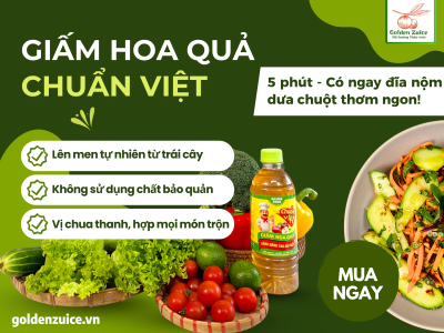 🥗 Giấm Hoa Quả Chuẩn Việt – trộn salad là ngon bất ngờ!