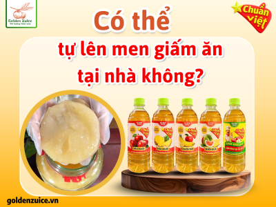 🍶 Có thể tự lên men giấm ăn tại nhà không?