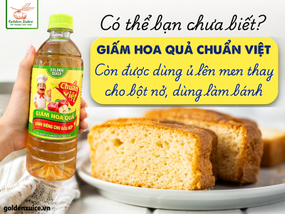 Dùng Giấm Hoa Quả Để Làm Bánh – Bạn Đã Thử Chưa?