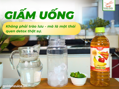 Giấm uống: Không phải trào lưu – mà là một thói quen detox thật sự