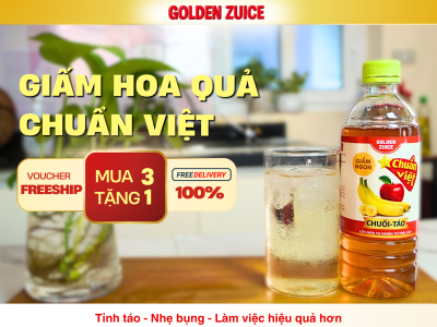 LÀM VIỆC TỈNH TÁO HƠN NHỜ DETOX GIẤM HOA QUẢ CHUẨN VIỆT