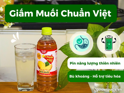 Giấm Dứa Muối Chuẩn Việt – “Pin năng lượng thiên nhiên” cho cả gia đình